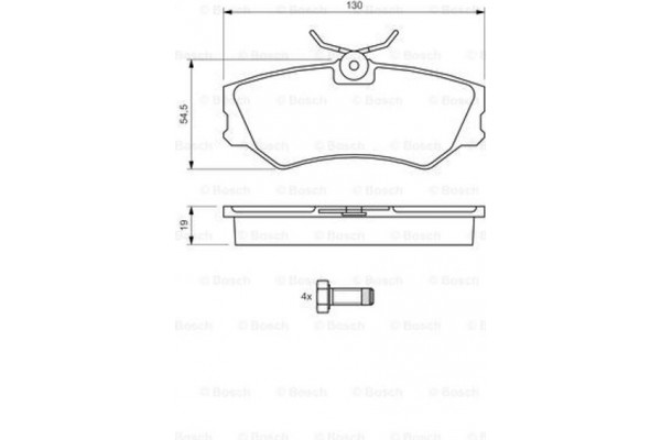 Bosch Σετ τακάκια, Δισκόφρενα - 0 986 460 941