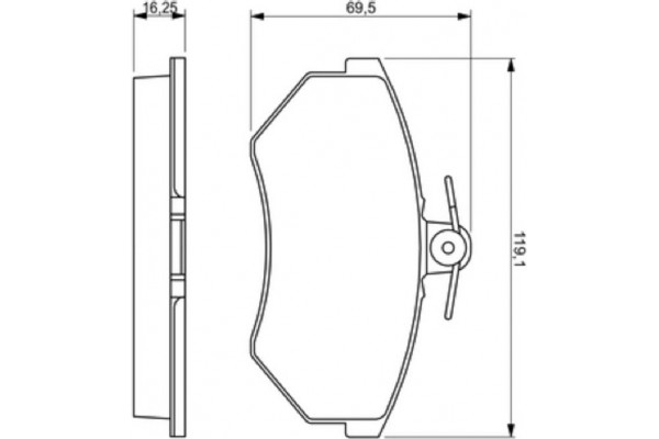 Bosch Σετ τακάκια, Δισκόφρενα - 0 986 460 943