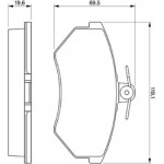 Bosch Σετ τακάκια, Δισκόφρενα - 0 986 460 944