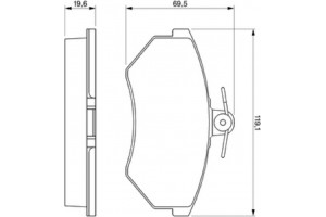 Bosch Σετ τακάκια, Δισκόφρενα - 0 986 460 944