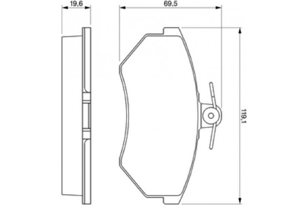 Bosch Σετ τακάκια, Δισκόφρενα - 0 986 460 944