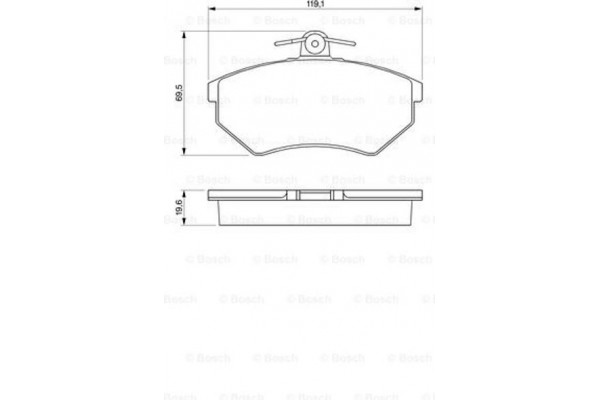 Bosch Σετ τακάκια, Δισκόφρενα - 0 986 460 944