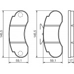Bosch Σετ τακάκια, Δισκόφρενα - 0 986 460 947