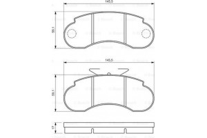 Bosch Σετ τακάκια, Δισκόφρενα - 0 986 460 947