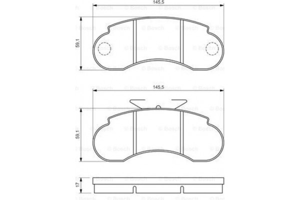 Bosch Σετ τακάκια, Δισκόφρενα - 0 986 460 947