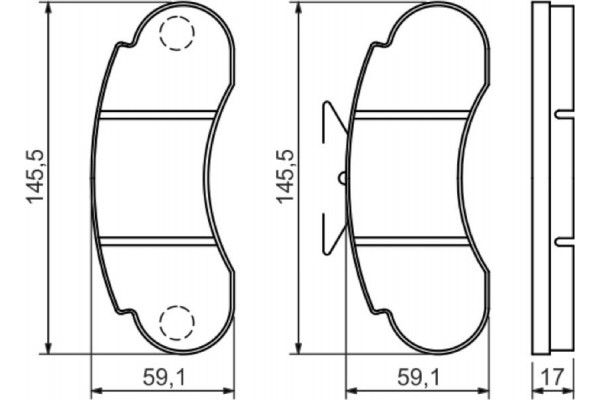 Bosch Σετ τακάκια, Δισκόφρενα - 0 986 460 947