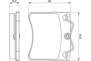 Bosch Σετ τακάκια, Δισκόφρενα - 0 986 460 954
