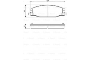 Bosch Σετ τακάκια, Δισκόφρενα - 0 986 460 960