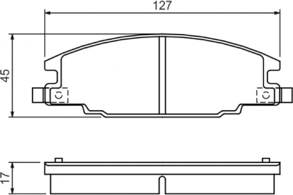 Bosch Σετ τακάκια, Δισκόφρενα - 0 986 460 960