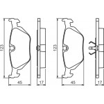 Bosch Σετ τακάκια, Δισκόφρενα - 0 986 460 964