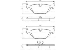 Bosch Σετ τακάκια, Δισκόφρενα - 0 986 460 964