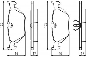 Bosch Σετ τακάκια, Δισκόφρενα - 0 986 460 964