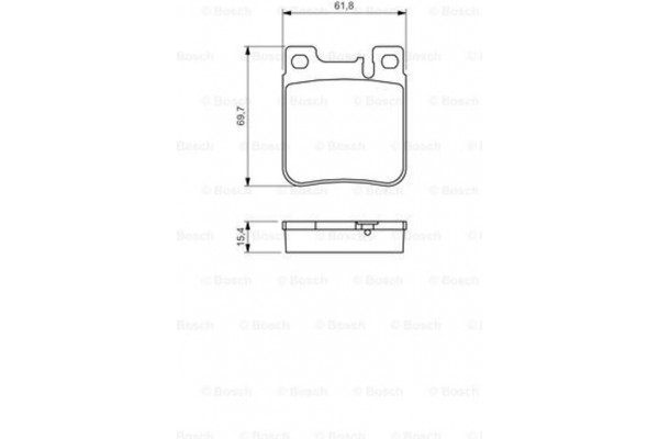 Bosch Σετ τακάκια, Δισκόφρενα - 0 986 460 965