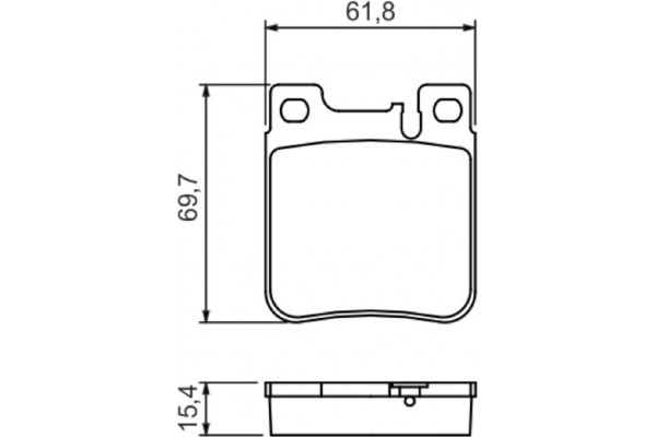 Bosch Σετ τακάκια, Δισκόφρενα - 0 986 460 965