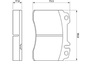 Bosch Σετ τακάκια, Δισκόφρενα - 0 986 460 966