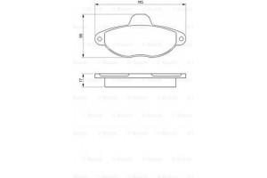 Bosch Σετ τακάκια, Δισκόφρενα - 0 986 460 968