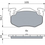 Bosch Σετ τακάκια, Δισκόφρενα - 0 986 460 970