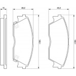 Bosch Σετ τακάκια, Δισκόφρενα - 0 986 460 972