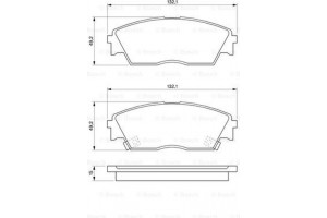 Bosch Σετ τακάκια, Δισκόφρενα - 0 986 460 972