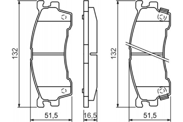 Bosch Σετ τακάκια, Δισκόφρενα - 0 986 460 975