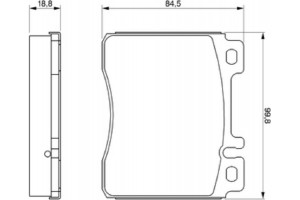 Bosch Σετ τακάκια, Δισκόφρενα - 0 986 460 976