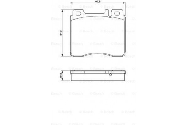 Bosch Σετ τακάκια, Δισκόφρενα - 0 986 460 976