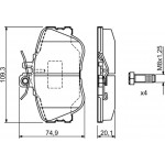 Bosch Σετ τακάκια, Δισκόφρενα - 0 986 460 977