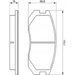 Bosch Σετ τακάκια, Δισκόφρενα - 0 986 460 980