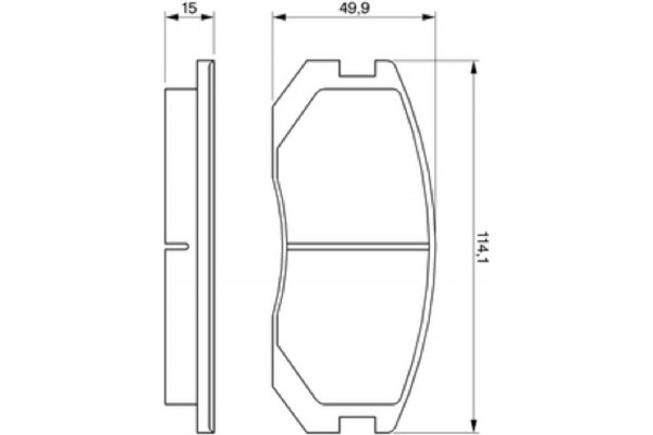 Bosch Σετ τακάκια, Δισκόφρενα - 0 986 460 980