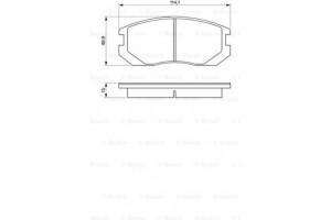 Bosch Σετ τακάκια, Δισκόφρενα - 0 986 460 980