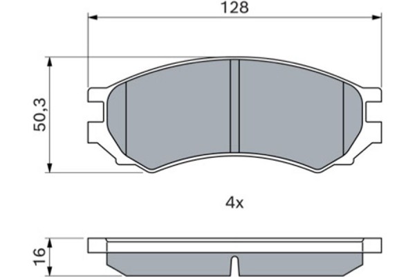 Bosch Σετ τακάκια, Δισκόφρενα - 0 986 460 981