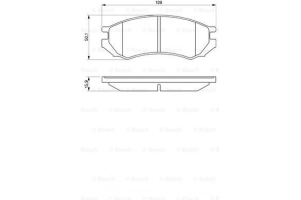 Bosch Σετ τακάκια, Δισκόφρενα - 0 986 460 981