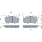 Bosch Σετ τακάκια, Δισκόφρενα - 0 986 460 983