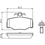 Bosch Σετ τακάκια, Δισκόφρενα - 0 986 460 993