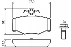Bosch Σετ τακάκια, Δισκόφρενα - 0 986 460 993
