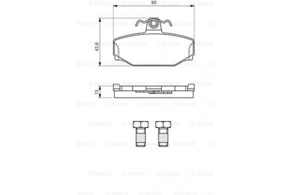 Bosch Σετ τακάκια, Δισκόφρενα - 0 986 460 995