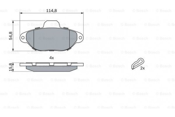 Bosch Σετ τακάκια, Δισκόφρενα - 0 986 461 119