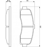 Bosch Σετ τακάκια, Δισκόφρενα - 0 986 461 122