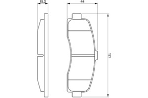 Bosch Σετ τακάκια, Δισκόφρενα - 0 986 461 122