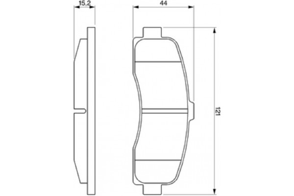 Bosch Σετ τακάκια, Δισκόφρενα - 0 986 461 122