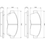 Bosch Σετ τακάκια, Δισκόφρενα - 0 986 461 123