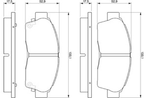 Bosch Σετ τακάκια, Δισκόφρενα - 0 986 461 123