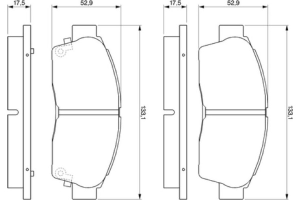 Bosch Σετ τακάκια, Δισκόφρενα - 0 986 461 123