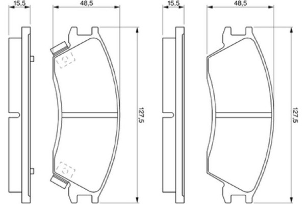 Bosch Σετ τακάκια, Δισκόφρενα - 0 986 461 127