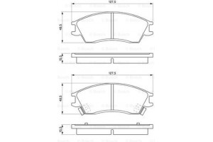 Bosch Σετ τακάκια, Δισκόφρενα - 0 986 461 127