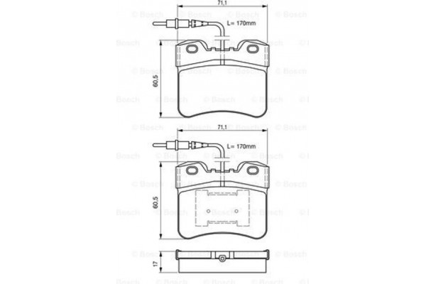 Bosch Σετ τακάκια, Δισκόφρενα - 0 986 461 130