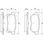 Bosch Σετ τακάκια, Δισκόφρενα - 0 986 461 131