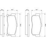 Bosch Σετ τακάκια, Δισκόφρενα - 0 986 461 144