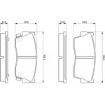 Bosch Σετ τακάκια, Δισκόφρενα - 0 986 461 750