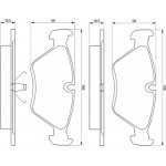 Bosch Σετ τακάκια, Δισκόφρενα - 0 986 461 752